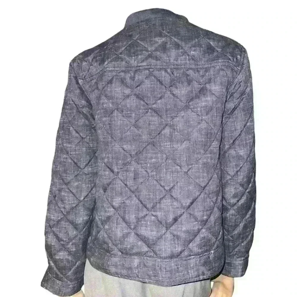 Michael Kors boys Stylish Quilted Bomber Jacket Orange Lining jacket size 18/20